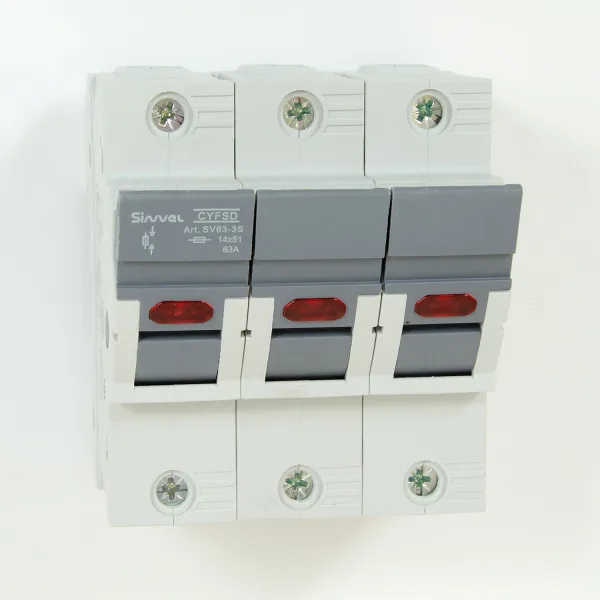 SV63-3S | Модульный ПВР, 63 А, 3Р, для 14х51мм, LED, 690 B AC/ 250 B DC, Sinvel 