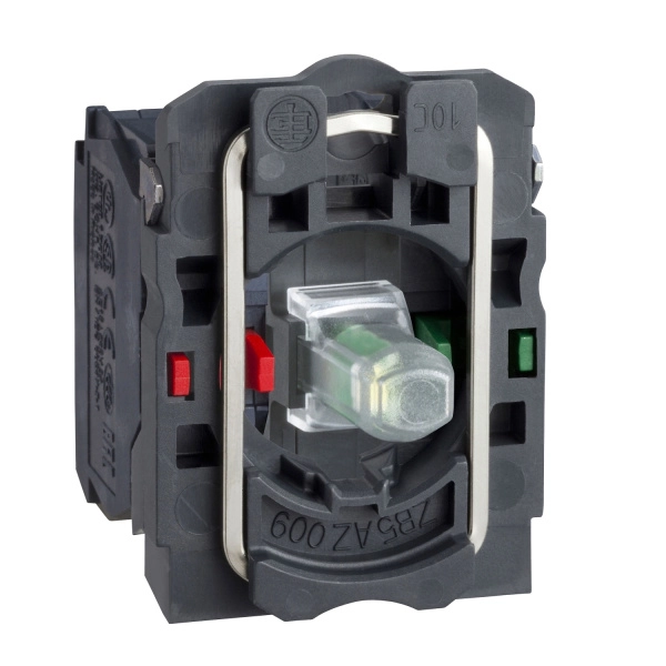 ZB5AW0B45 | Корпус кнопки с подсветкой, 24В AC/DC, красная, 1НО+1НЗ, Schneider Electric
