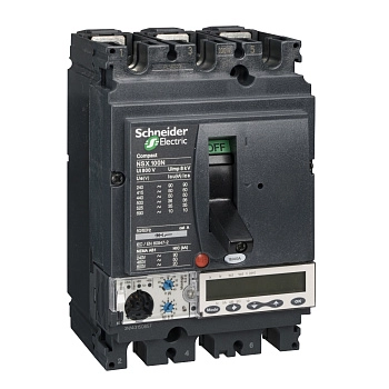 LV433339 | Автоматический выключатель NSX100HB2 Micrologic 5.2E 3P3d 100A 100кА, Schneider Electric