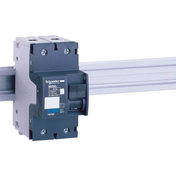  | Автоматический выключатель, серия NG125 L, 2p, 40А, кривая B, 50кА, Schneider Electric
