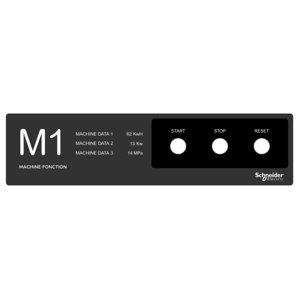 ZBYLEG401001 Трафарет для маркировки, 400x100мм, шаблон, Schneider Electric 