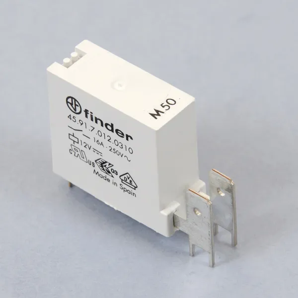 459170120310 | Миниатюрное реле, серия 45, 12В DC чувств., 16А, 1NO, Finder