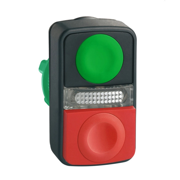 ZB5AL7340 | Головка кнопки двойная зелёная/красная без маркировки, Schneider Electric