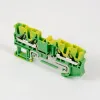 3034073 | Клемма DT 2,5-QUATTRO-PE, соединение push-in, 4 вывода, желто-зел., Phoenix Contact