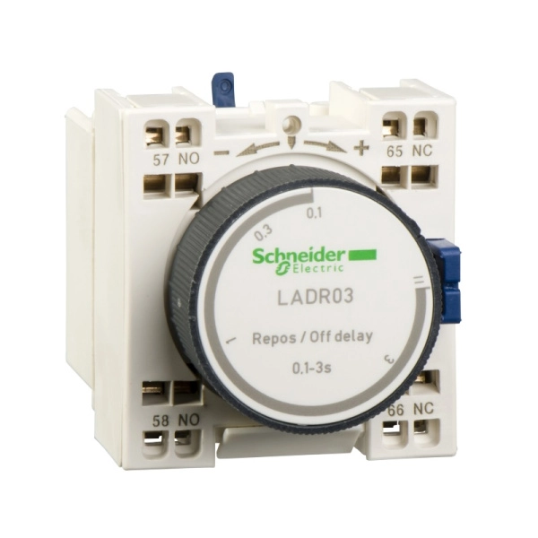 LADT23 | Блок выдержки времени на включение 1...30с, 1 НО + 1 НЗ, пружинный, Schneider Electric