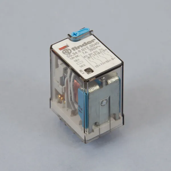 553490125040 | Универсальное реле, серия 55, 12В DC, 7 А, 4CO, Finder