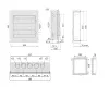 EZ9E212S2FRU | City9 Box корпус встраиваемый с проз. дв. 2ряд/24мод, Systeme Electric