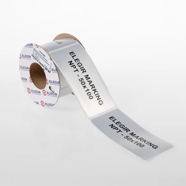 12650100  | Маркировочная наклейка NPT-50х100 металлизированная (рулон - 200 шт.), Elegir 