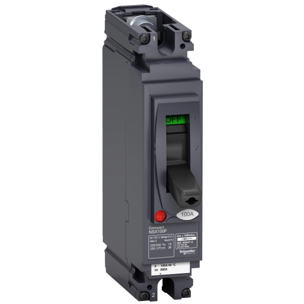 LV438570 | Автоматический выключатель NSX100F TM-D 1P1d 100A 36кА, Schneider Electric