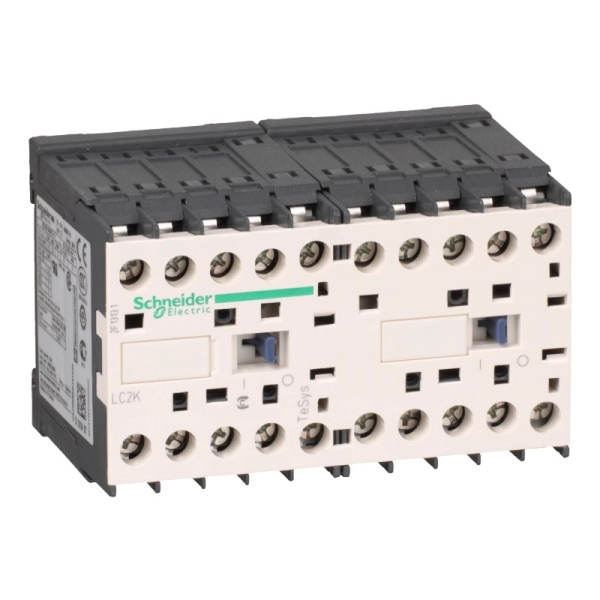 LC2K06105B7 | Контактор реверсивный, серия Tesys K, 3P, 6 А, AC3, 1 НО, 24В AC, На печатную плату, Schneider Electric