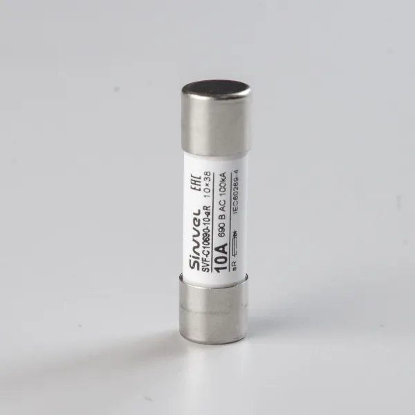 SVF-C10690-10-aR | Предохранитель, 10 А, 690 В АС, aR, цилиндр., 10х38 мм, Sinvel 