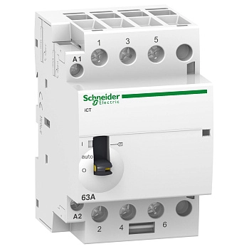 A9C21843 | Модульный контактор, серия iCT, 3НО, 40А, управление 220…240В AC, Schneider Electric