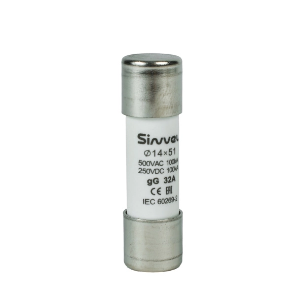SV1451-32 | Плавкая вставка 32 А, gG, 14х51 мм, 500 В АС/ 250 B DC, Sinvel 