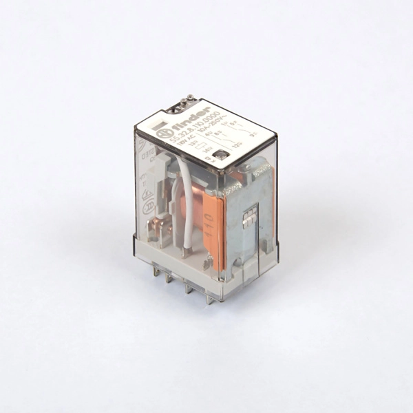 553281100000 | Миниатюрное реле в розетку 2CO 10A контакты AgNi катушка 110В АC, Finder