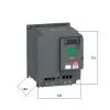 ATV310HU55N4E | Преобразователь частоты, серия ATV310, 5,5 кВт, 12,6 А, перегрузка 150 %, 380 В, Schneider Electric