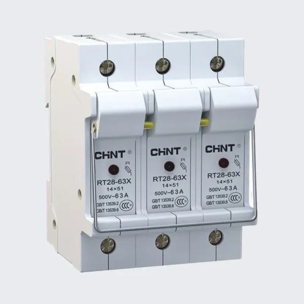 ch520517 | Держатель плавких вставок с индикацией RT28-63X 14х51 3П, Chint 