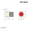 574843 | Кнопка NP2-BA41, красная, металл, 1НЗ, IP40, Chint