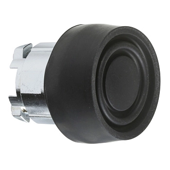 ZB4BP2S | Головка кнопки, силиконовый колпачок, чёрная, Schneider Electric