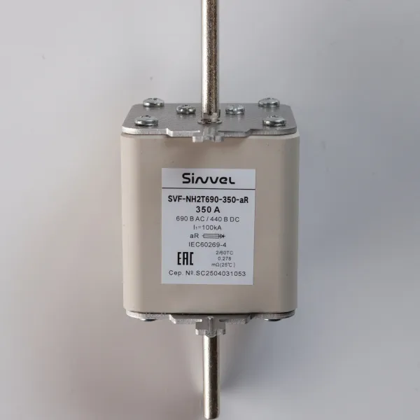SVF-NH2T690-350-aR | Предохранитель, 350 А, 690 В AС, aR, габарит 2, ножи, Sinvel 