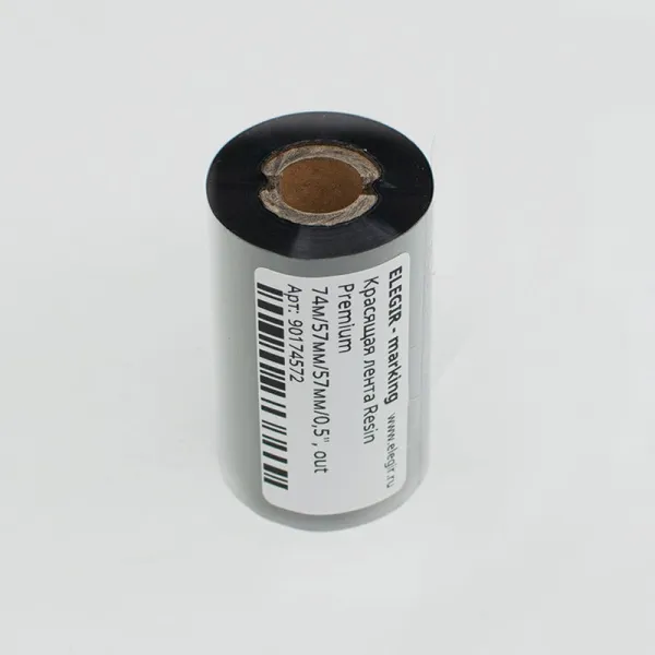 90174572  | Красящая лента Resin Premium 74м/57мм/57мм/0,5", для принтеров Godex RT200, RT230, Elegir 