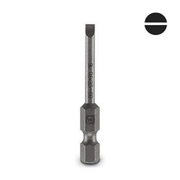 PC1212568 | Отверточный бит со шлицем SF-BIT-SL 0,6X3,5-50, (уп-5шт.), Phoenix Contact