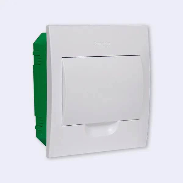 EZ9E108P2FRU | City9 Box корпус встраиваемый с белой дв. 1ряд/8мод, Systeme Electric