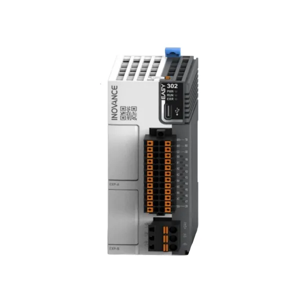 Easy302-0808TN | ПЛК Easy302, 8 входов PNP/NPN, 8 выходов NPN, 1x RS485, 1x RS232, 1x USB, 5 сервоосей , Inovance