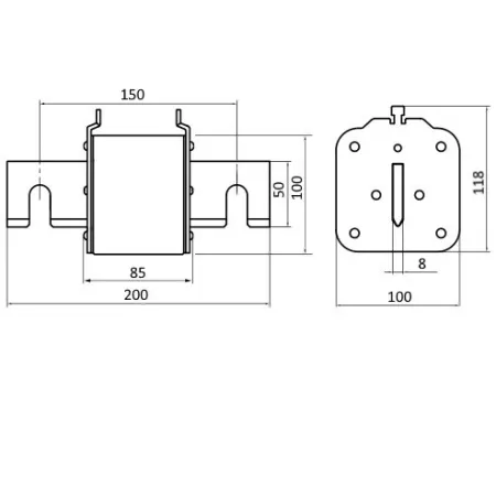 SVF-NH4T690-1250-aR | Предохранитель, 1250 А, 690 В AС, aR, габарит 4, ножи под болт, Sinvel 