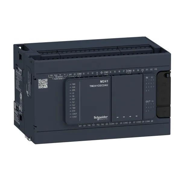 TM241C24T | Программируемый логический контроллер Modicon M241 24IO, Schneider Electric