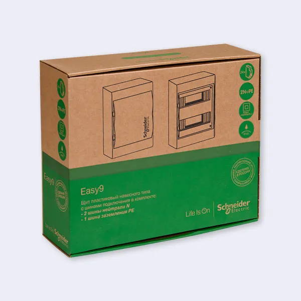 EZ9E212S2SRU | City9 Box корпус навесной с проз. дв. 2ряд/24мод, Systeme Electric