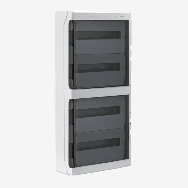 DKC RB72W6TGD Щиток настенный с дверцей 72 мод.,IP65, серый, с клеммным блоком 63А