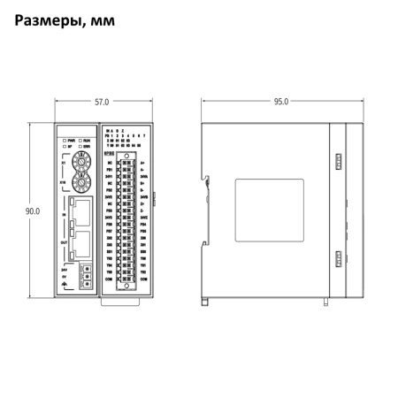 GR10-8PBE | Модуль расширения ведомый EtherCAT 8 каналов датчика захвата, съемный пружинный зажим, Inovance