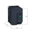ATV320U55N4C | Преобразователь частоты, серия ATV320, 5,5 кВт, 14,3 А, перегрузка 150 %, 380 В, Schneider Electric