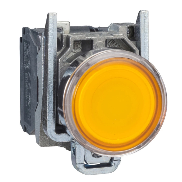 XB4BW35G5 | Кнопка с подсветкой 110В AC с возвратом, оранжевая, 1НО+1НЗ, Schneider Electric