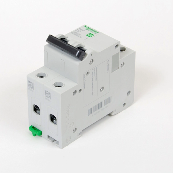 EZ9F34216 | Easy9, 2p, 16А, кривая C, 4,5кА — Автоматический выключатель, Schneider Electric