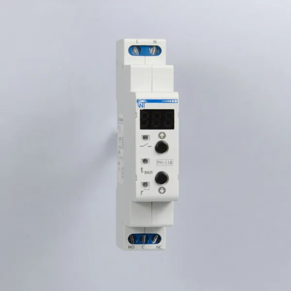 РН-118 | Реле напряжения однофазное 18мм с вольтметром, Новатек
