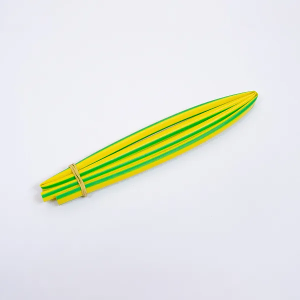 NA201_9,5_Y/G | Термоусадочная трубка 9,5/4,8, желто-зеленая, Clims