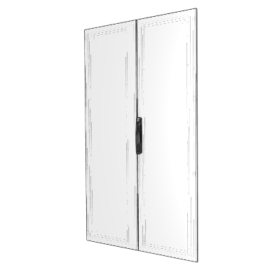 NSYSFD20122D | Двухстворчатая сплошная дверь 2000х1200 мм, Schneider Electric