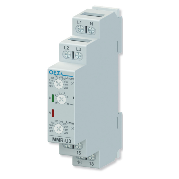 OEZ:43244 | Реле контроля напряжения трёхфазное 1CO 8А, OEZ