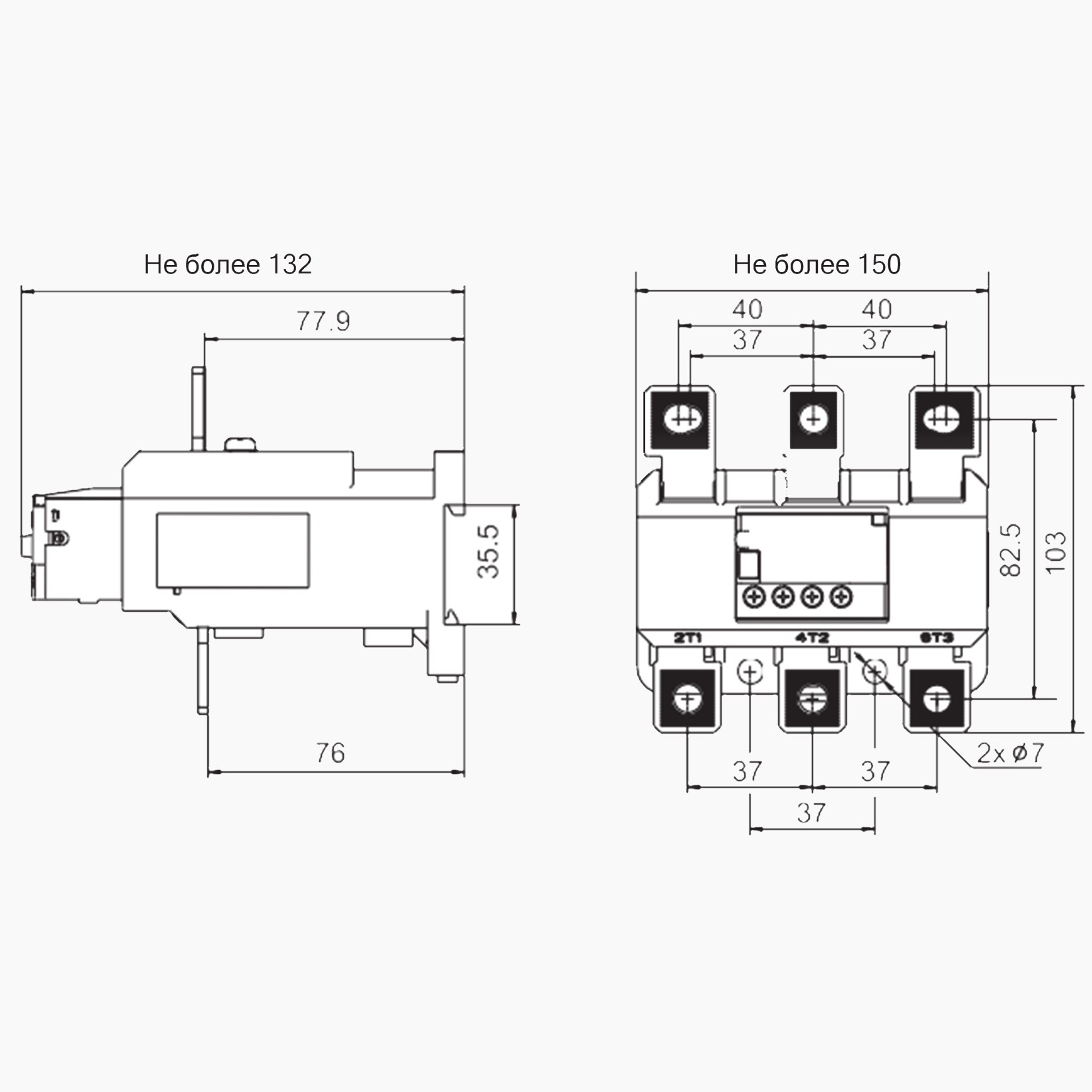 23503DEK | Тепловое реле РТ-02 для контакторов (120-185А), 75-95А, Dekraft  купить в интернет-магазине shop.idelectro.ru. Доставка по всей России