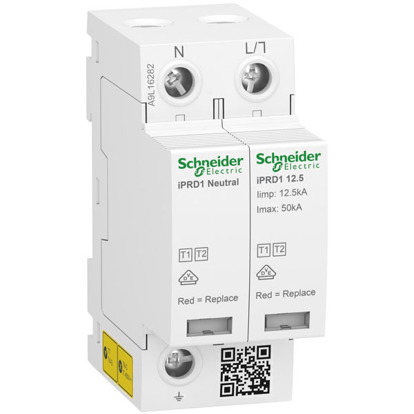 A9L16282 | УЗИП iPRD1 12.5r 50kA КЛАСС 1+2 1P+N, Schneider Electric