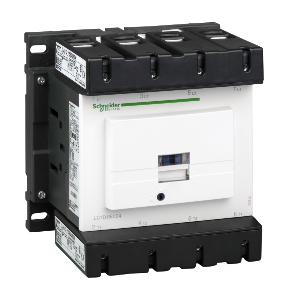 LC1D115004F7 | Контактор, серия Tesys D, 4P (4 НО), 200 А, AC1, 110В AC, Под винт, Schneider Electric