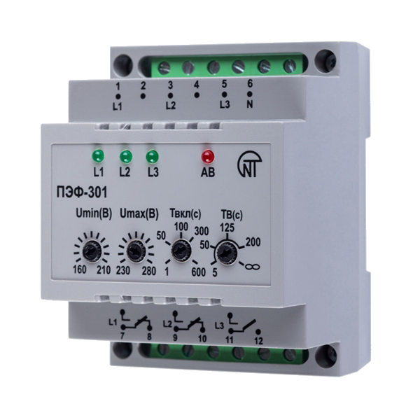 ПЭФ-301 | Переключатель фаз ПЭФ-301, Новатек