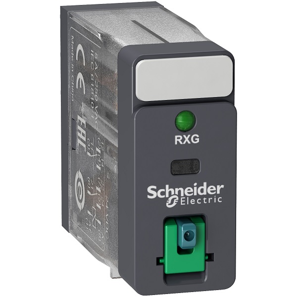 RXG22M7 | Миниатюрное реле, серия RXG, 220В AC, 5А, 2CO, светодиод, Schneider Electric