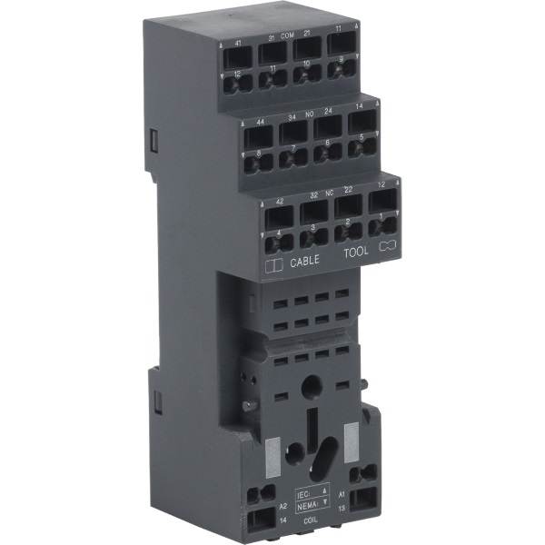 RXZE2S114S | Колодка с пружинными зажимами для реле RXM, 2СО/4СО, 12А/6А, Schneider Electric