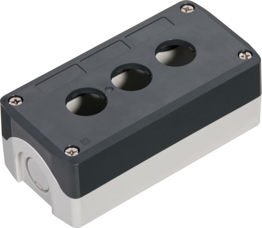 SALD03 | Кнопочный пост SALD03, 3 отверстия, серый, Systeme Electric