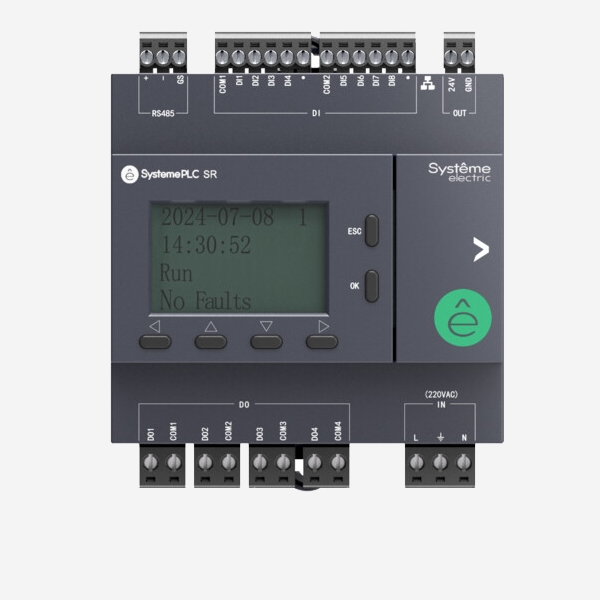 ZR2PB11P7 | Интеллектуальное реле SR2; 220 VAC; дисплей, 12 IO: 8 DI, 4 DO (реле), 1xRS485, 1xRJ45, Systeme Electric