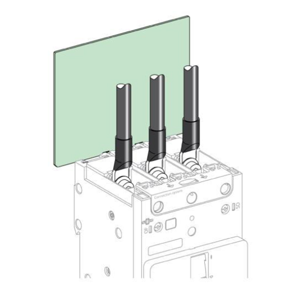  | 2 задних изолирующих экрана 4P NSXm, Schneider Electric