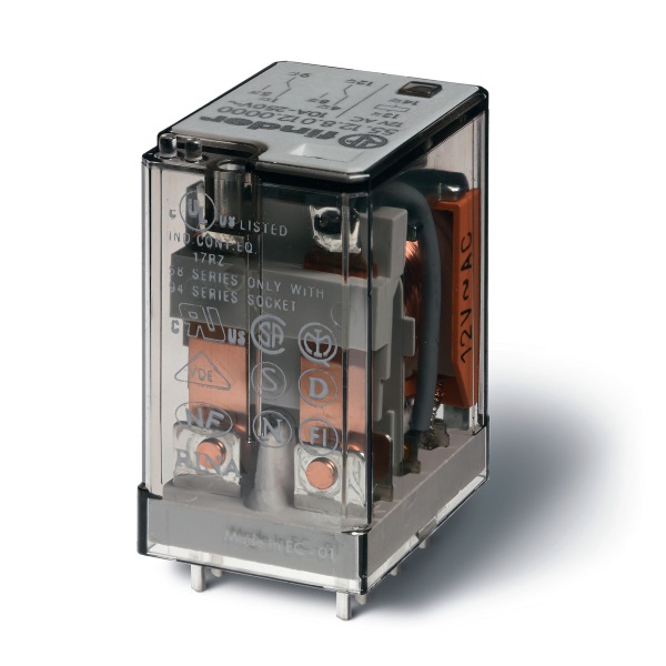 551290240000PAS | Универсальное реле, серия 55, 24В DC, 10 А, 2CO, Finder