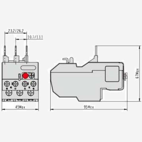 MRE25P63 | ТЕПЛОВОЕ РЕЛЕ ПЕРЕГРУЗКИ MRE F25 0.4-0.63A КЛАСС 10A (LRE04), Systeme Electric